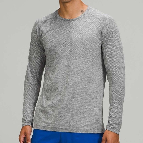 lululemon athletica Other - Lululemon Grey Metal Vent Tech Long Sleeve Shirt Tee 2.0 Slate White Size XL